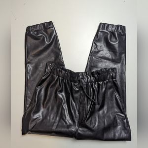 Abercrombie and Fitch High Rise Faux Leather Pants XL